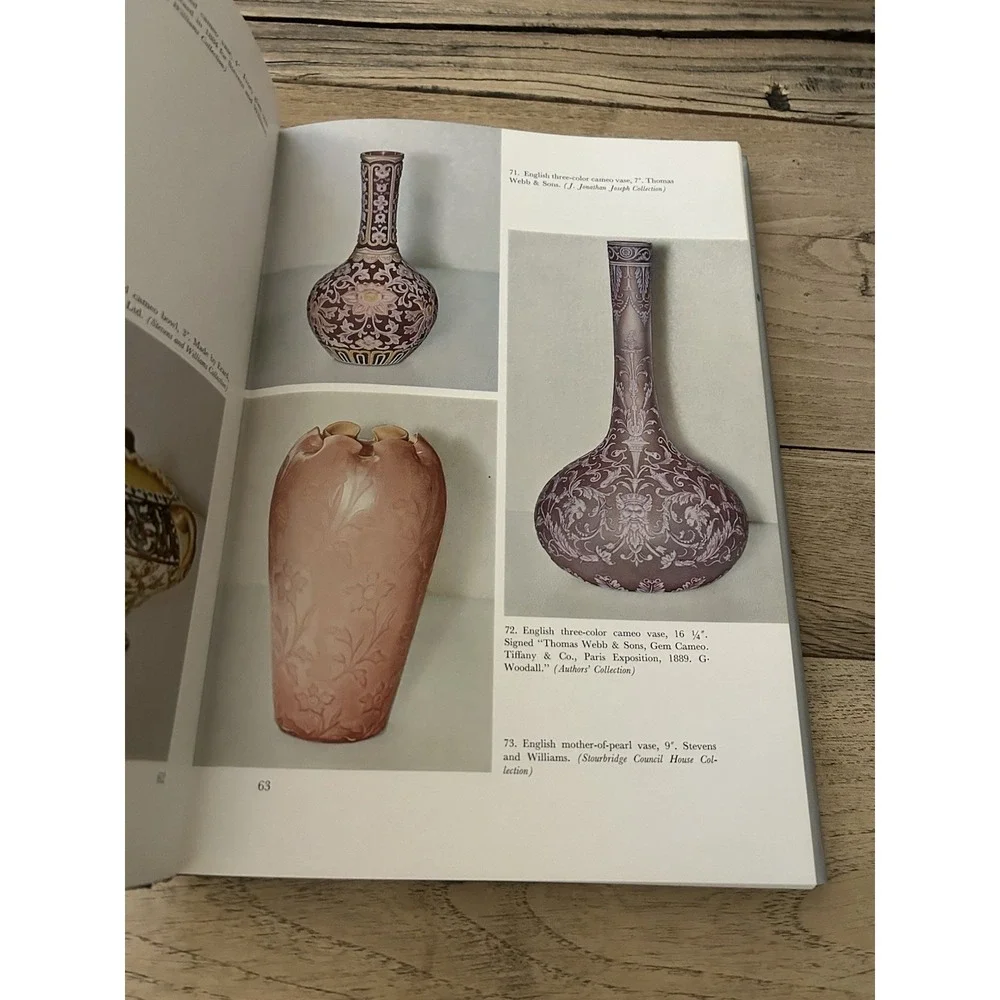 EUROPEAN ART GLASS RAY & LEE GROVER AUTHOR SIGNED CARVED & DECORATED BOOK Signed